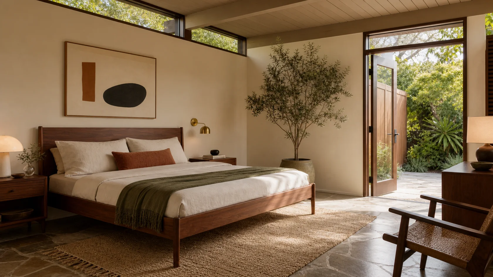California Mid-Century Modern Bedroom