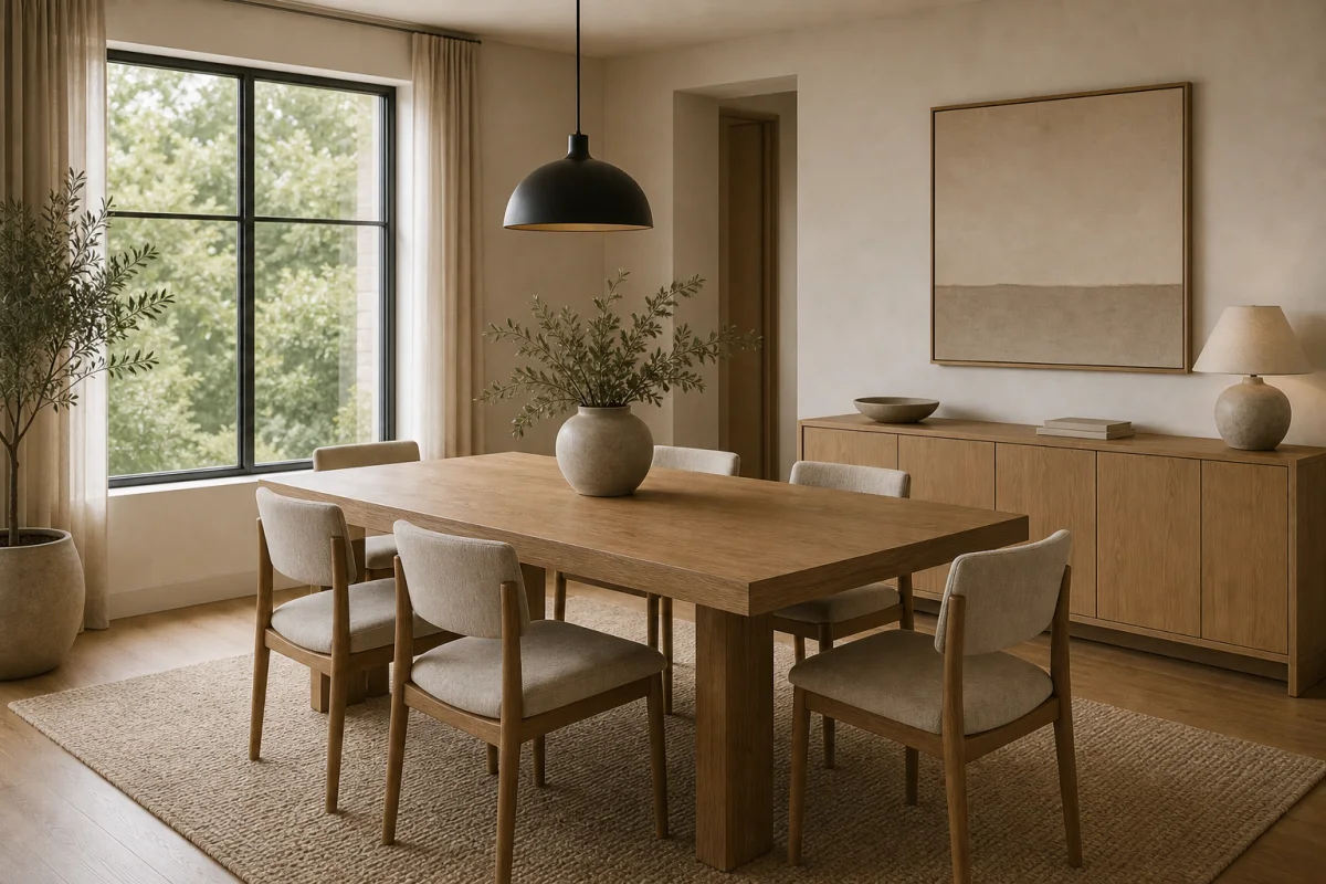 Minimalist Dining Room interior