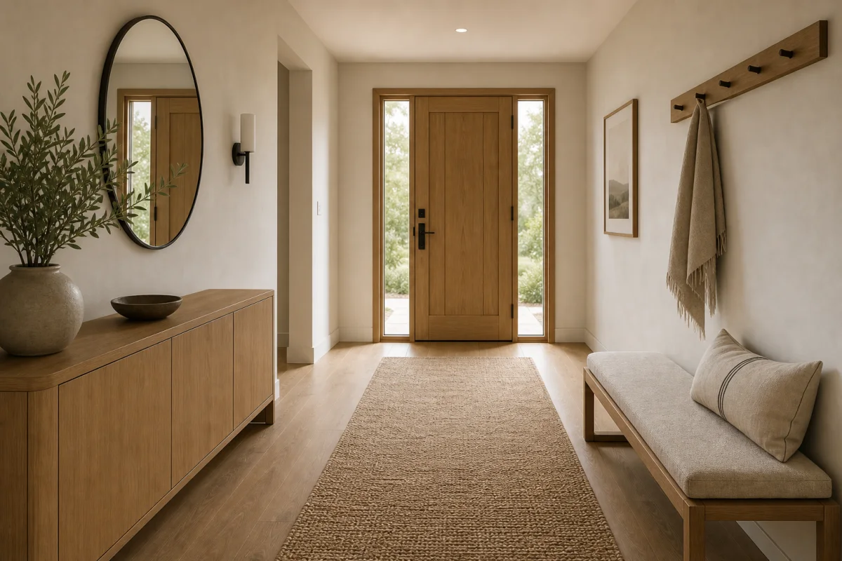 Minimalist Entryway & Hallway interior