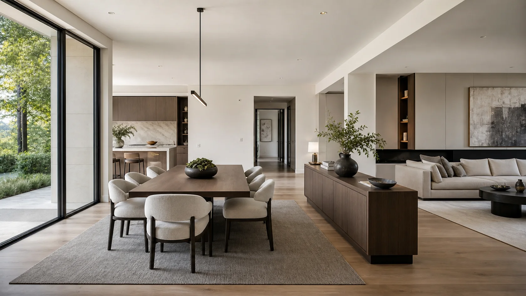 Open Modern Dining Room