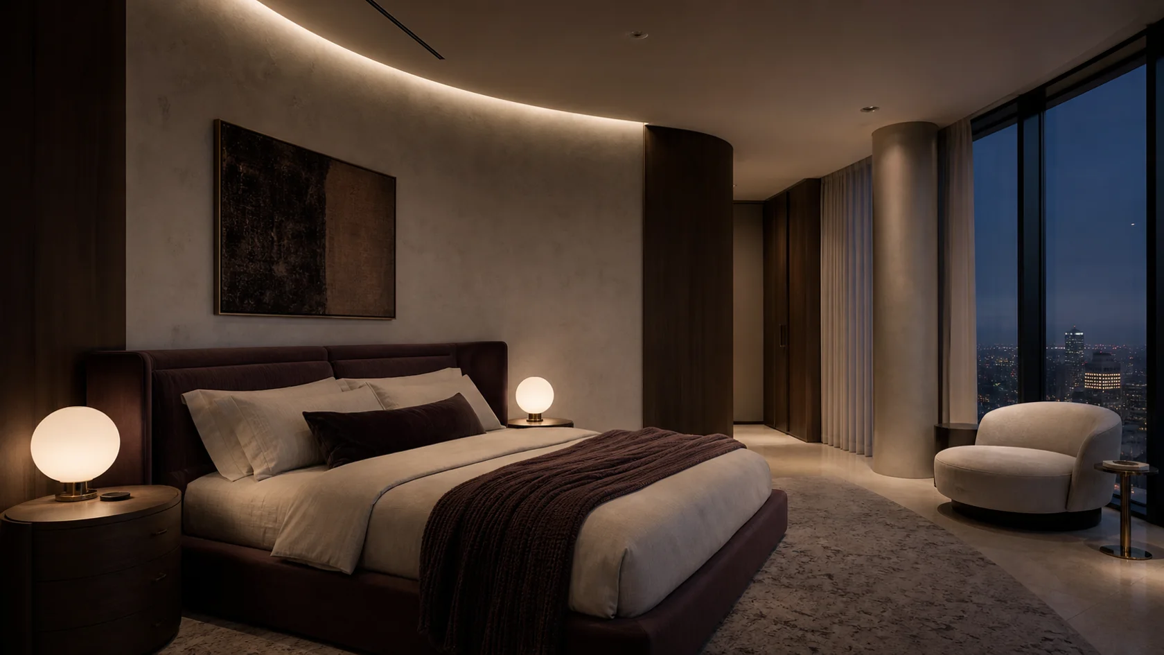 Evening Opal Modern Glam Bedroom