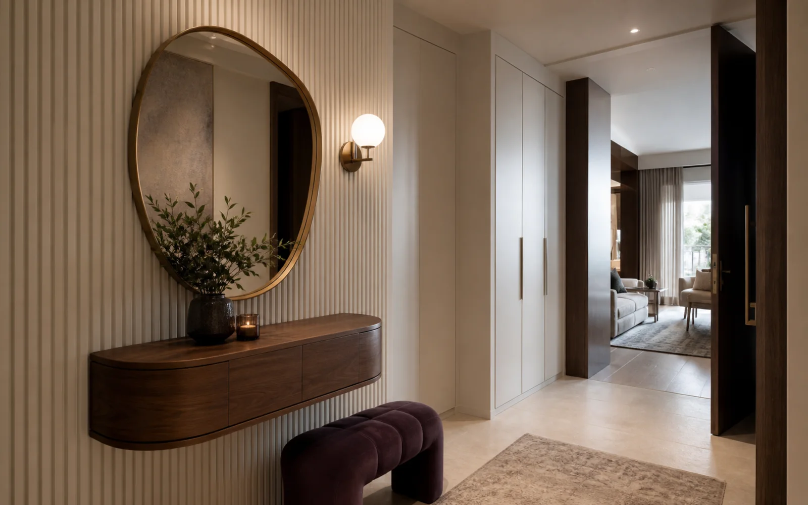 Modern Glam Entryway interior