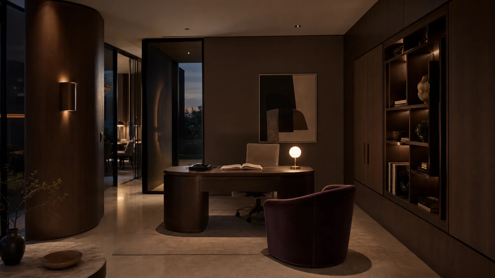 Evening Task Light Modern Glam Home Office