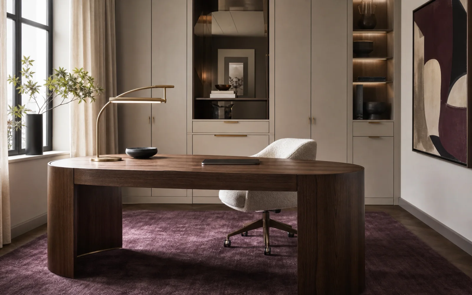 Modern Glam Home office interior