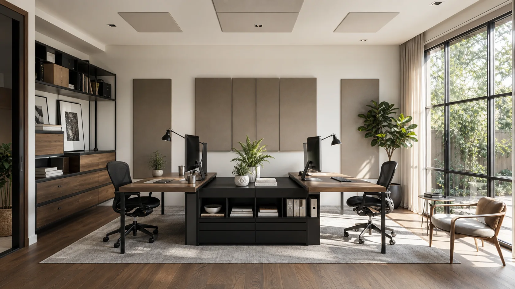 Shared Modern Home Office