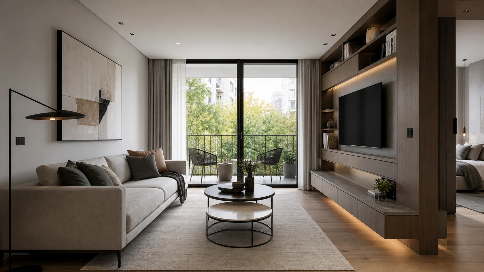 Compact Modern Living Room
