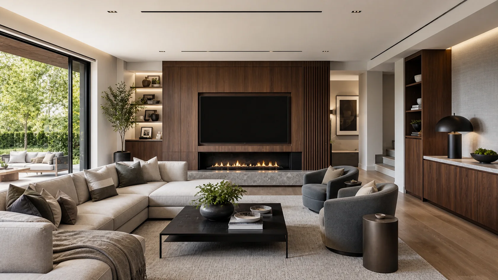 Media Wall Modern Living Room