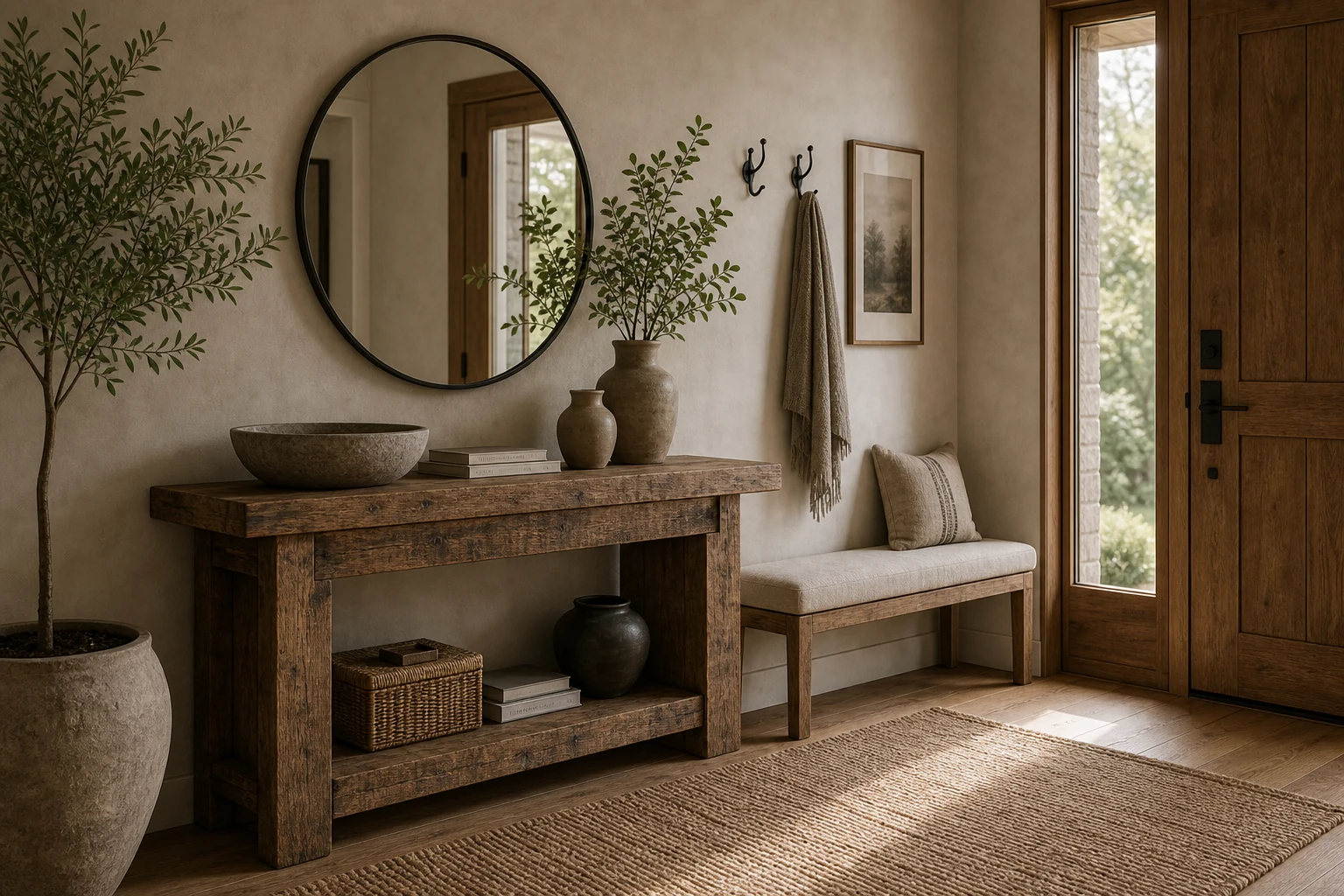 Modern Rustic Entryway interior