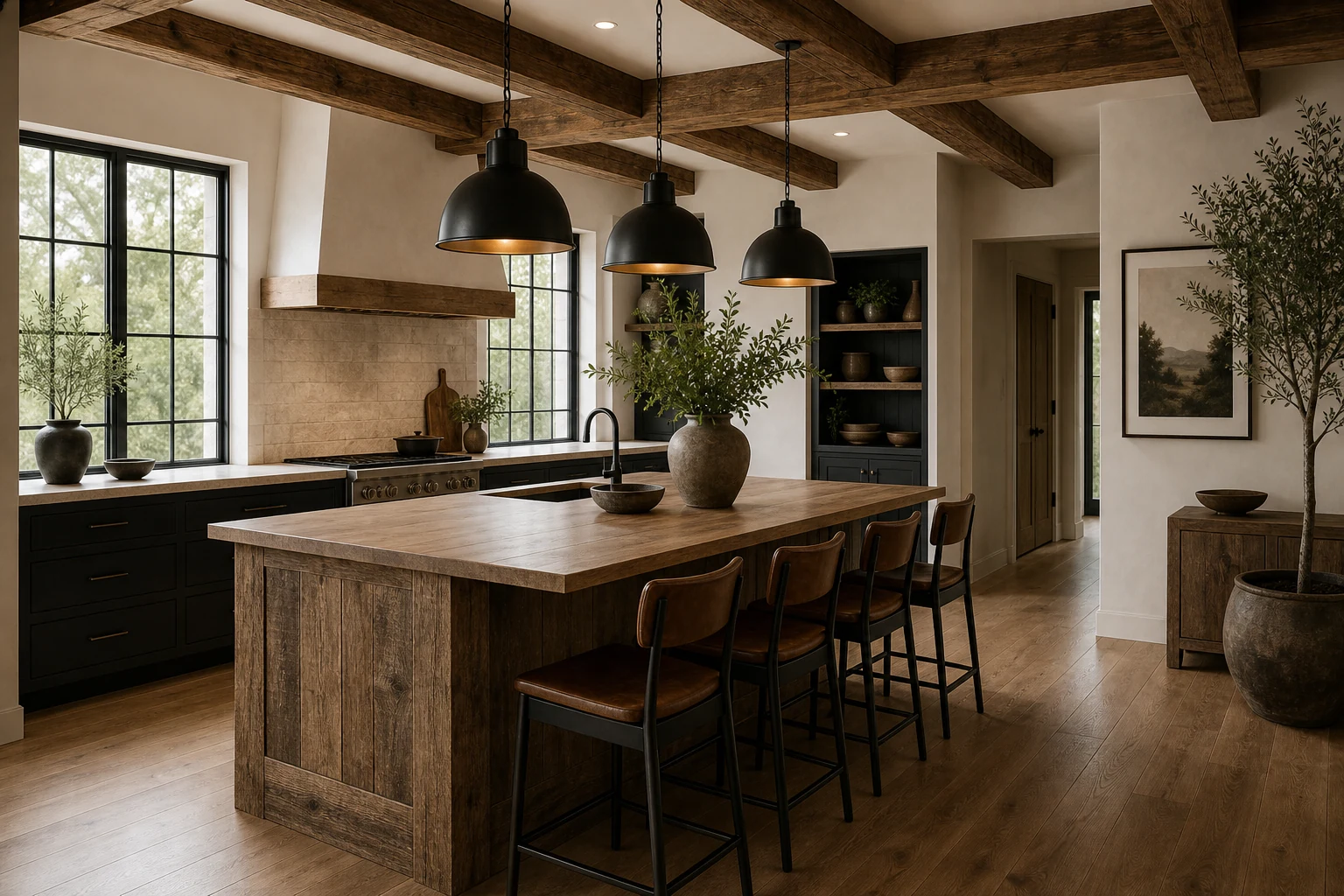 Modern Rustic kitchen interior
