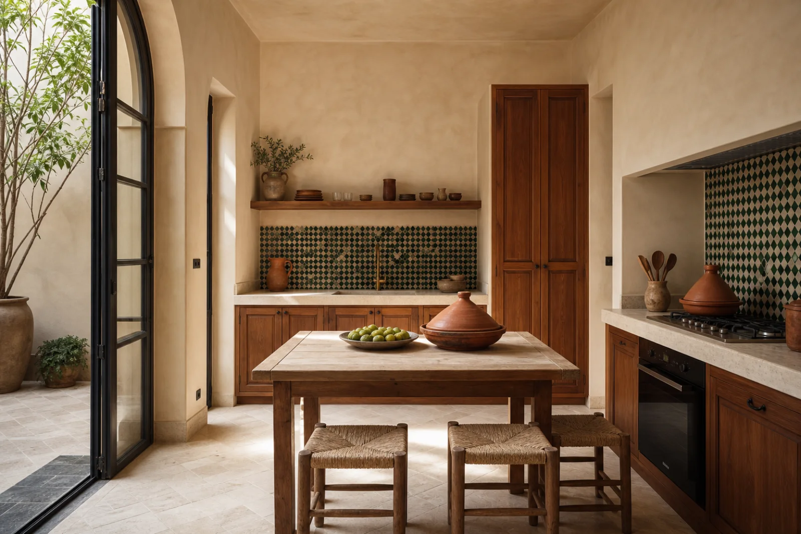 Moroccan kitchen interior