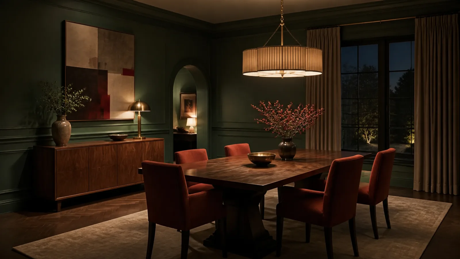Evening Shades Neo-Traditional Dining Room