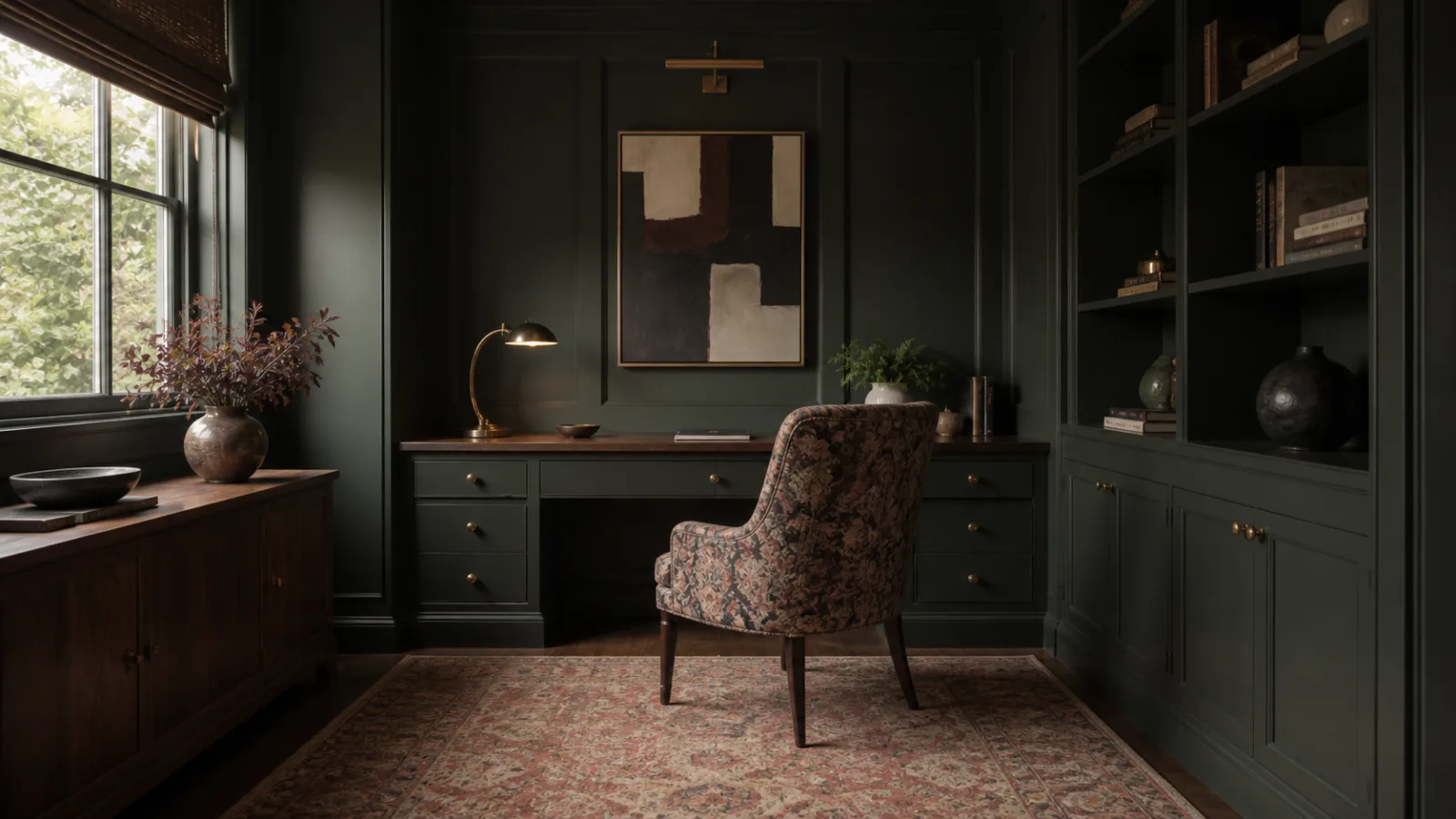 Compact Study Neo-Traditional Home Office