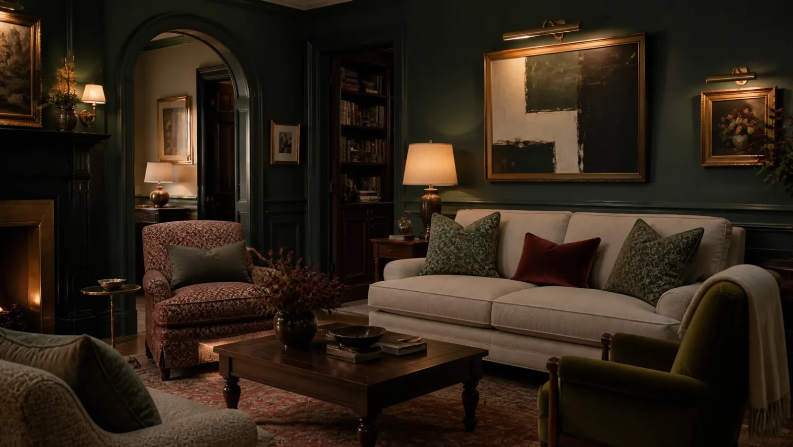 Evening Gallery Neo-Traditional Living Room