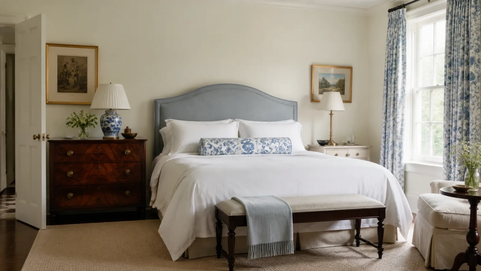 Antique Chest New Traditional Bedroom