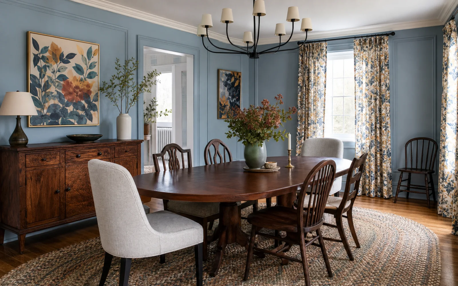 New Traditional Dining room interior