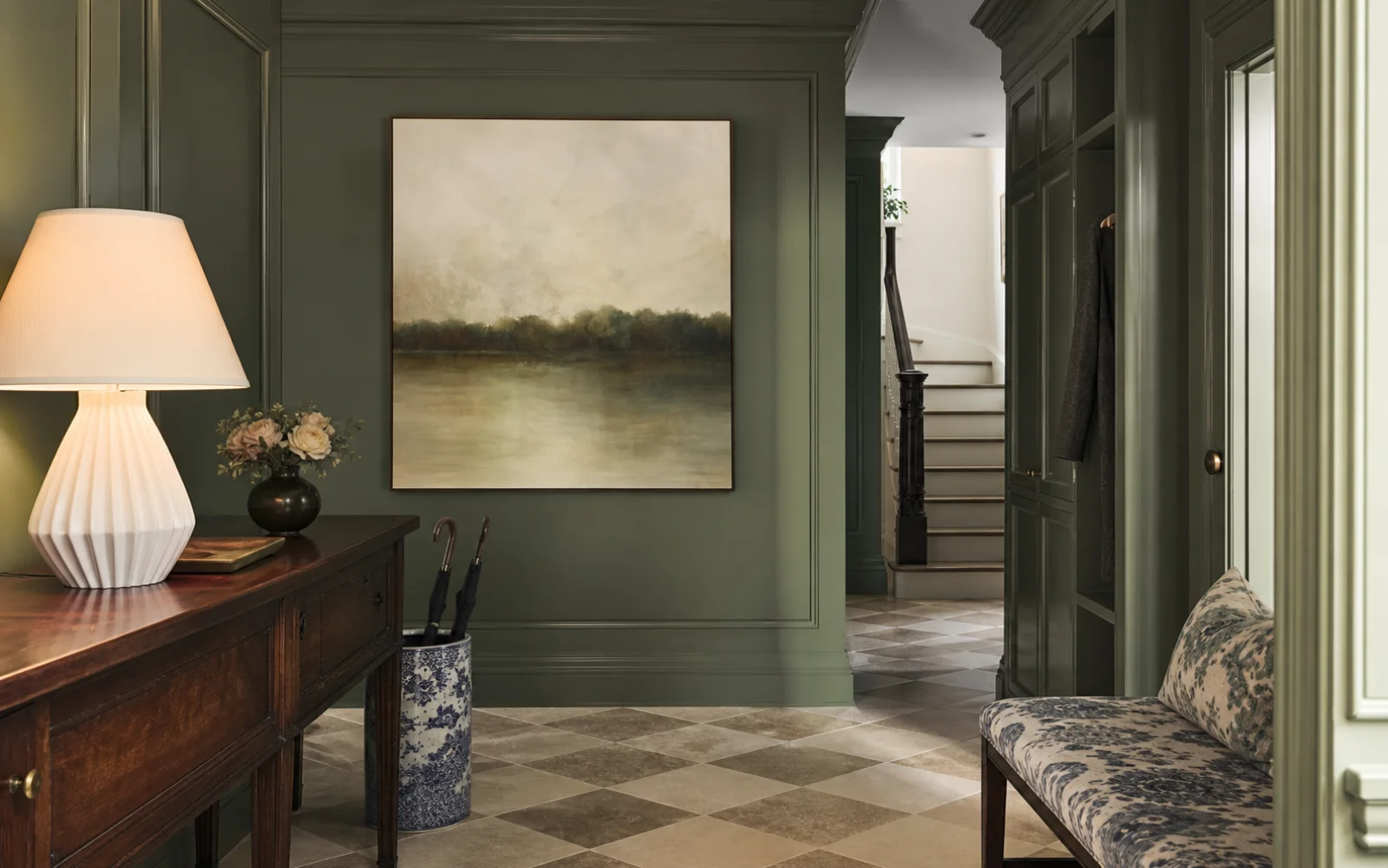 New Traditional Entryway interior