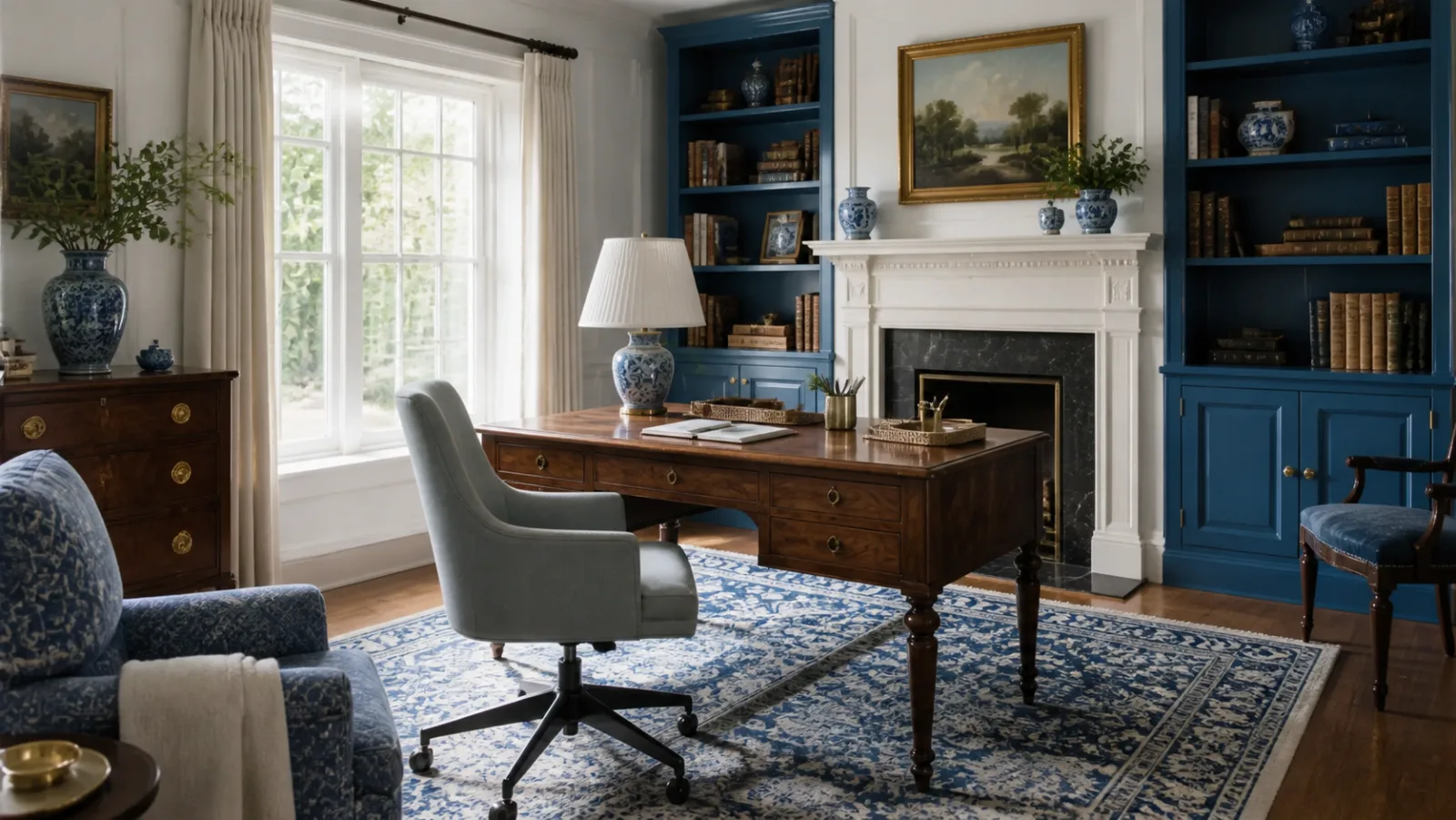 Antique Desk New Traditional Home Office