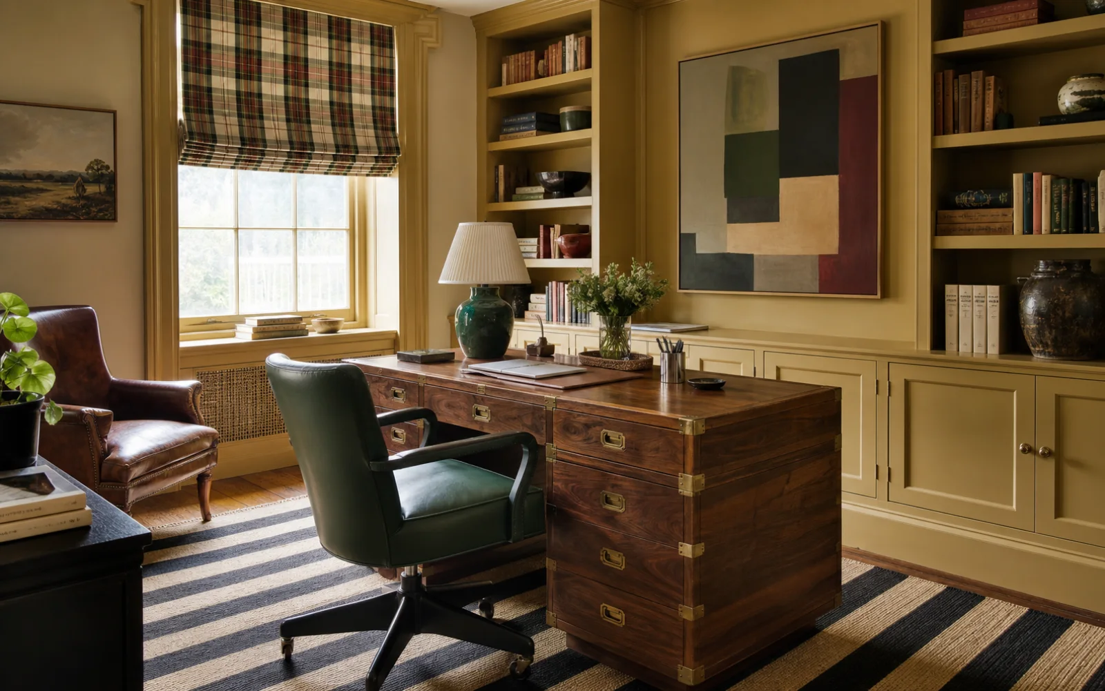 New Traditional Home office interior