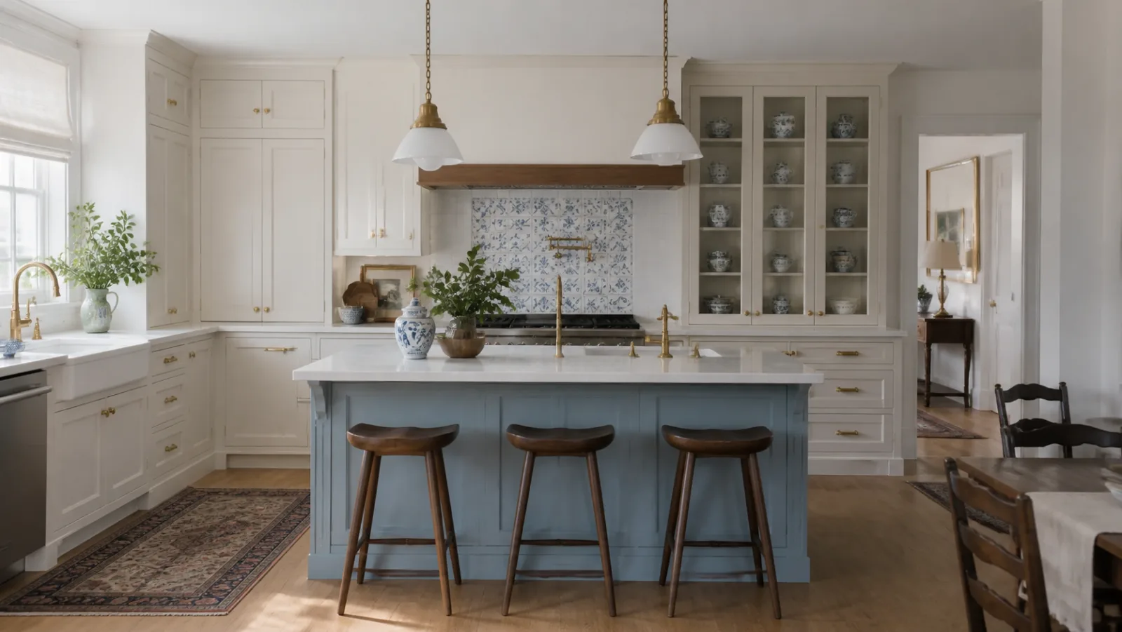 Display Cabinet New Traditional Kitchen