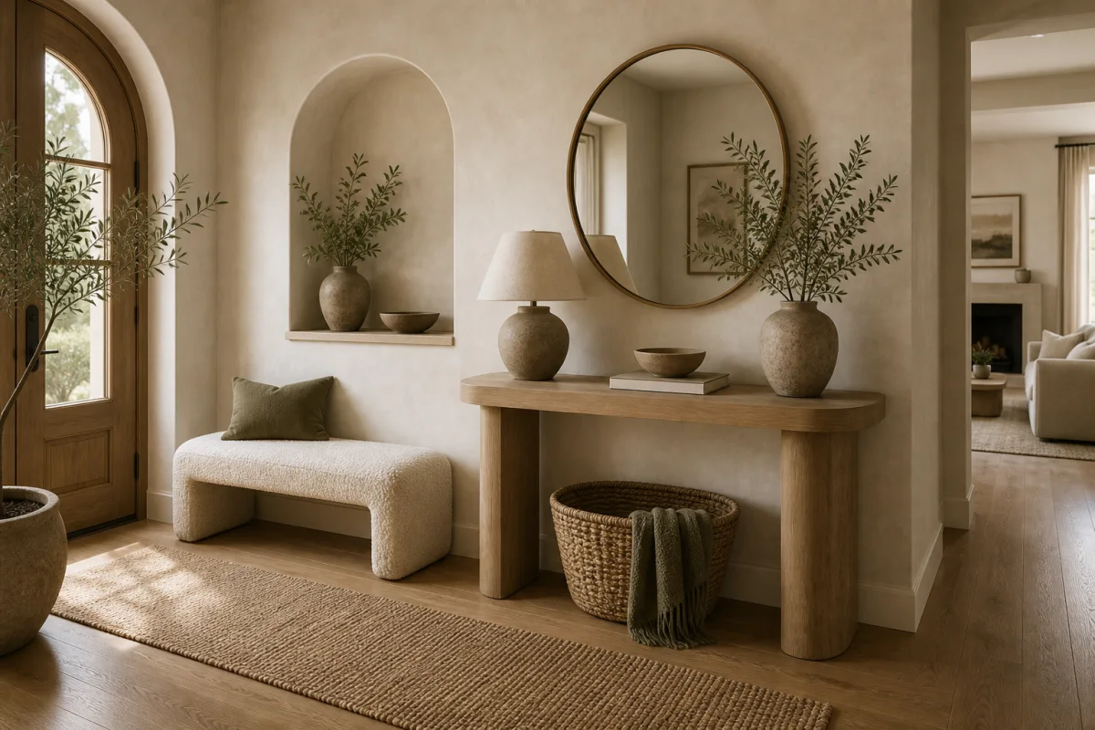Organic Modern Entryway & Hallway interior