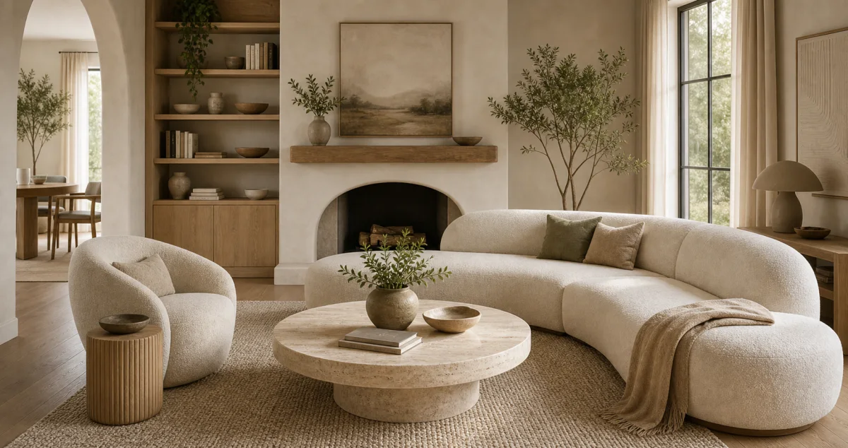 Organic Modern Living Room interior