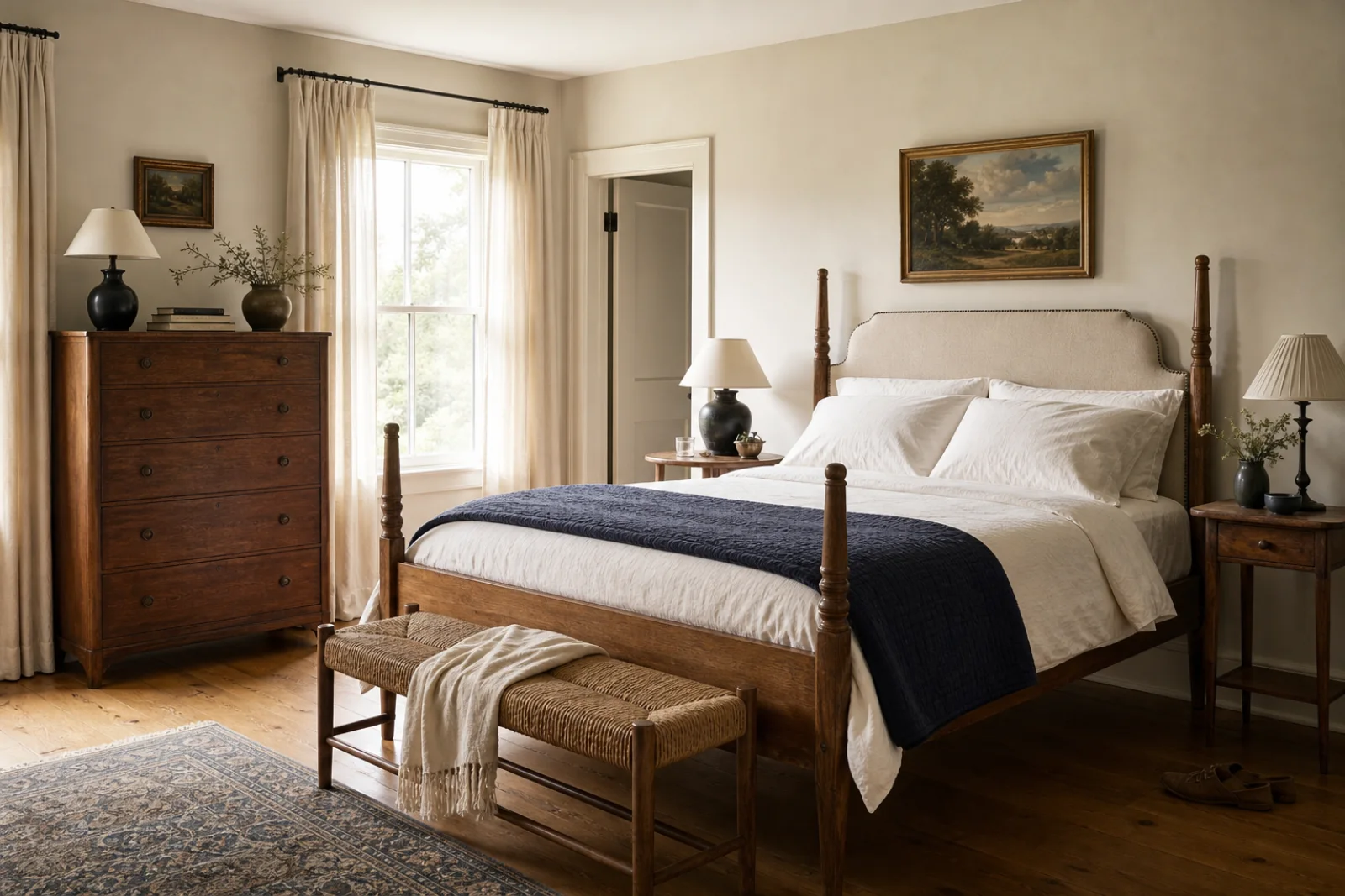 Pottery Barn-Inspired styled corner