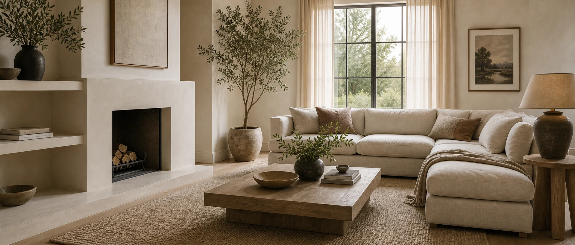 Neutral living room quiz preview