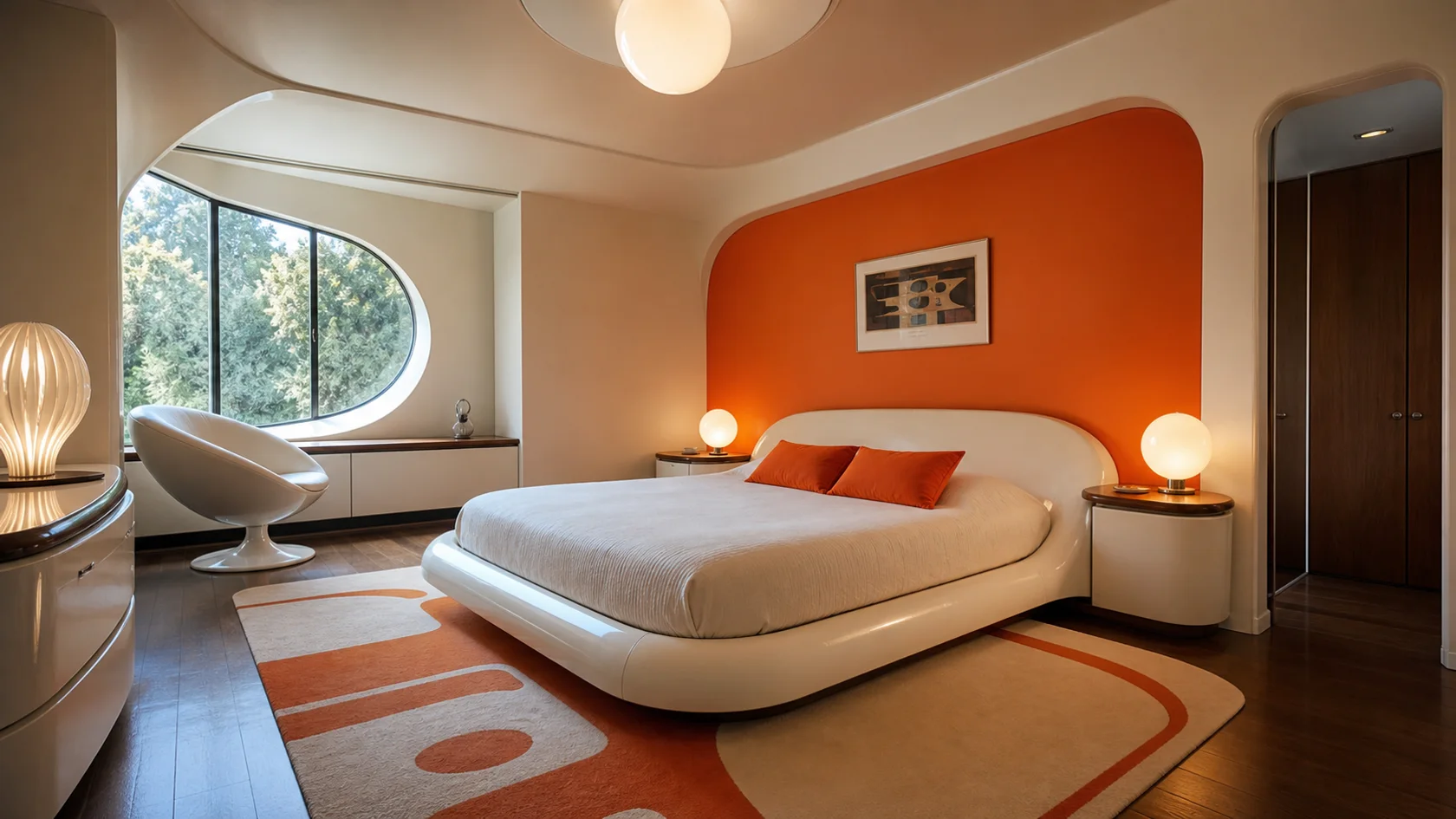 Color Block Retrofuturism Bedroom
