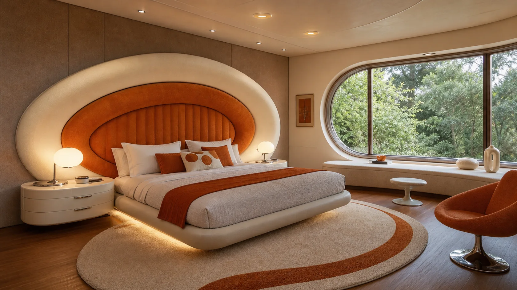 Orbit Bed Retrofuturism Bedroom