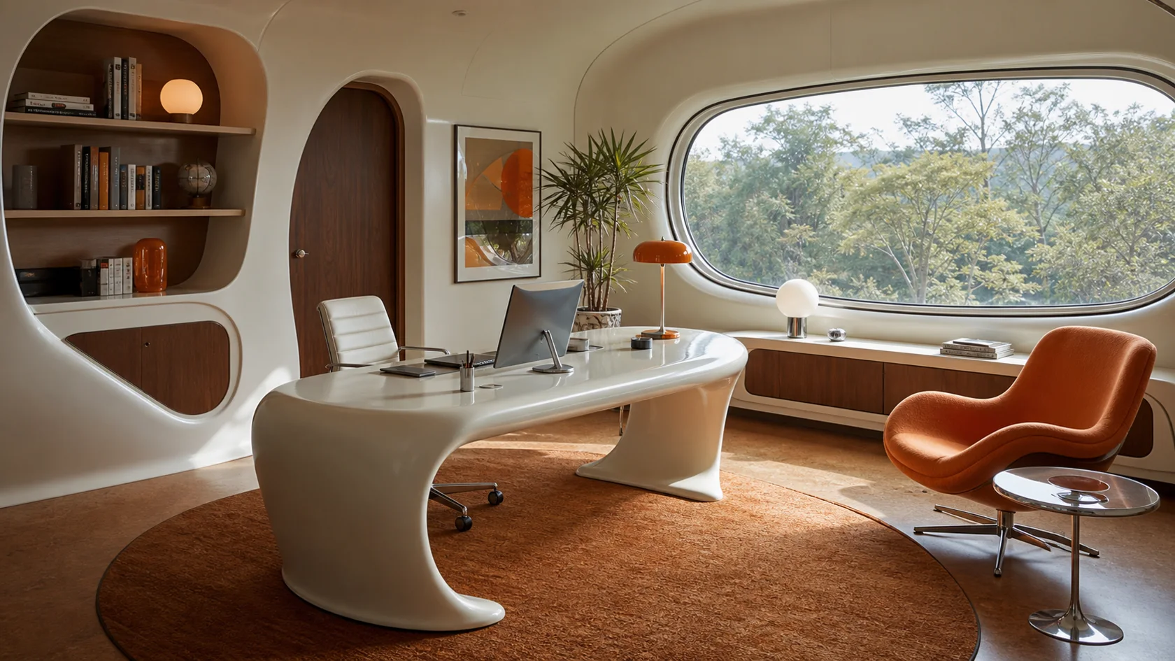 Console Desk Retrofuturism Home Office