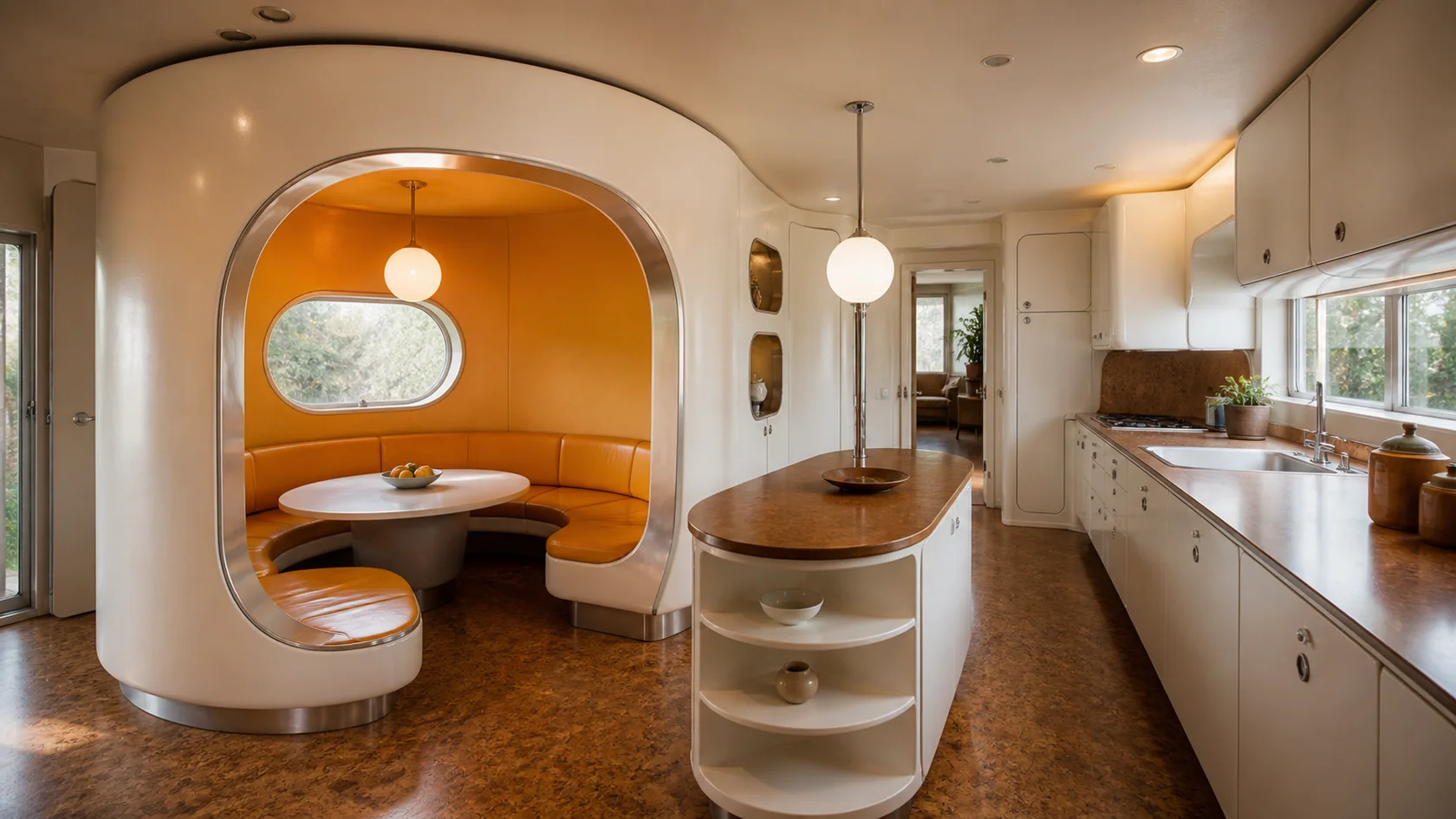 Breakfast Pod Retrofuturism Kitchen