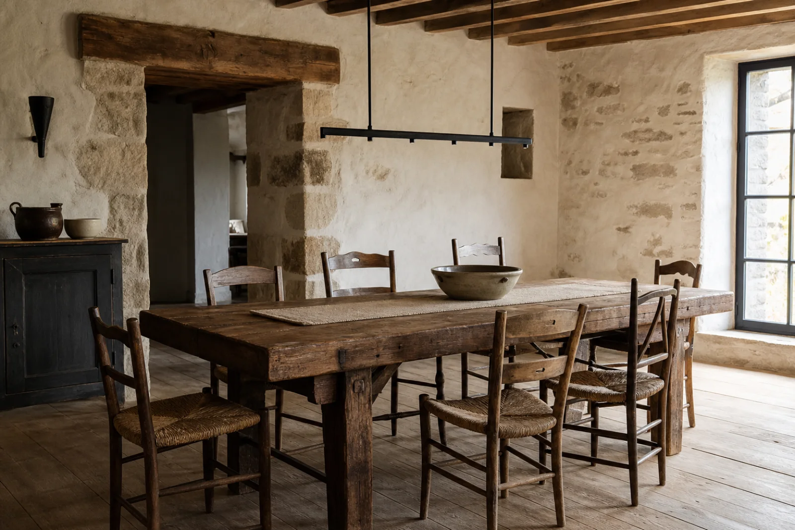 Rustic Dining room interior