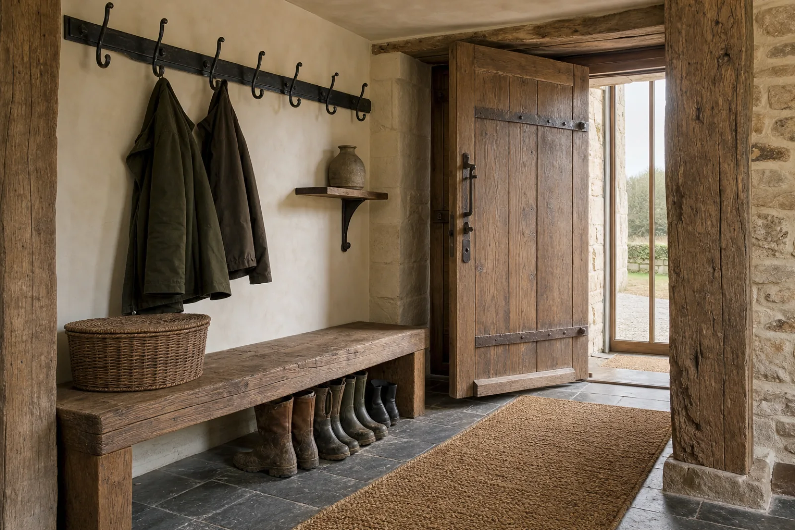 Rustic Entryway interior