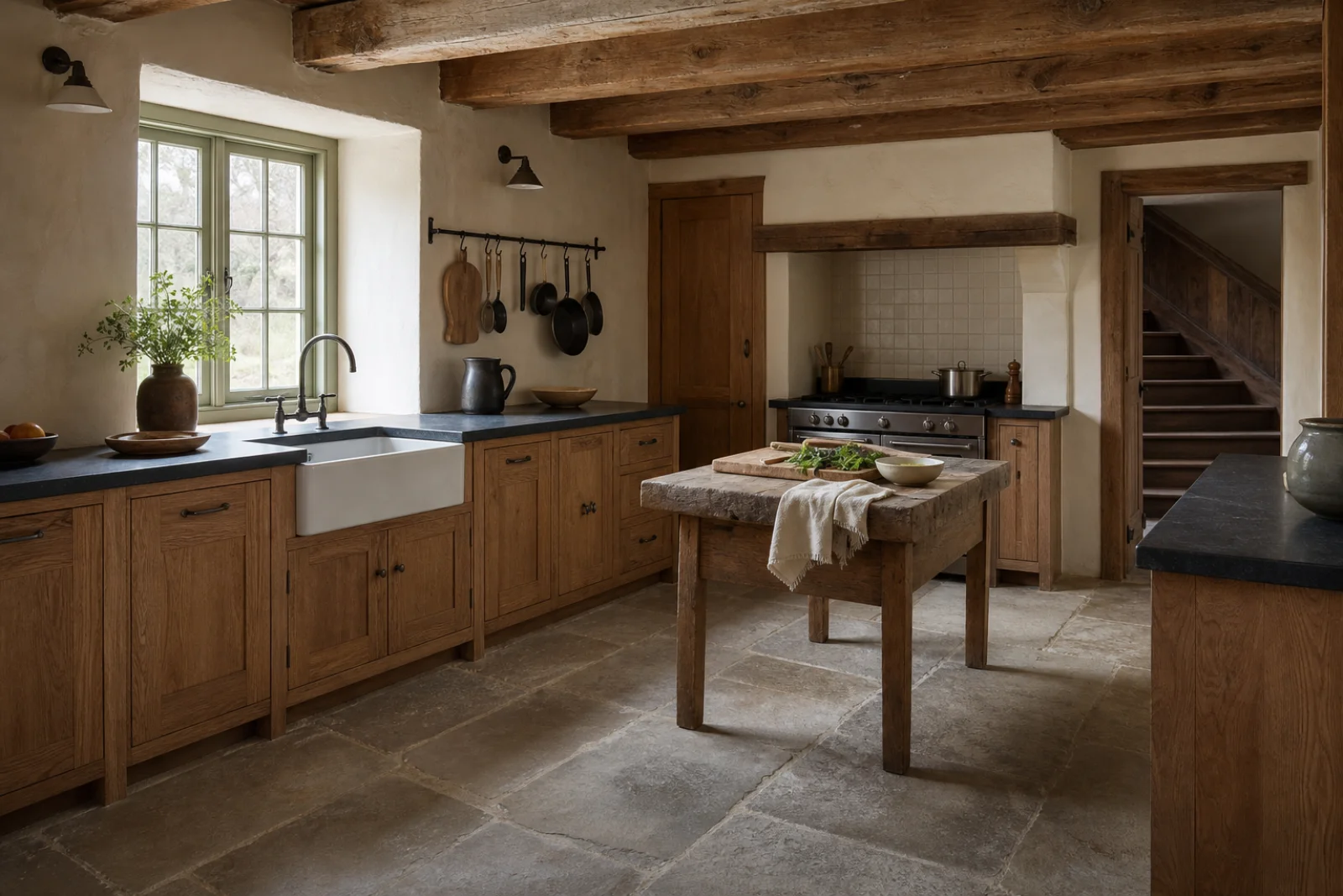 Rustic kitchen interior