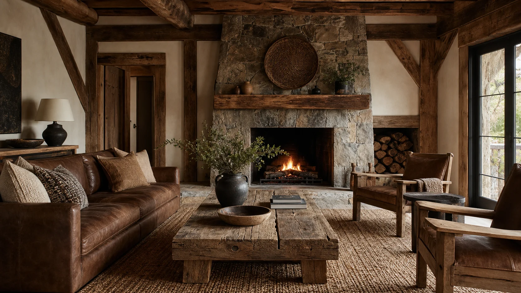 Rustic interior design hero