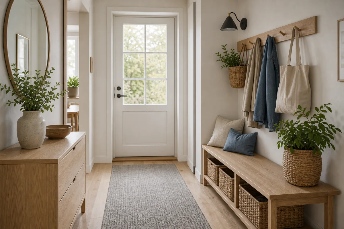 Scandinavian Entryway & Hallway interior