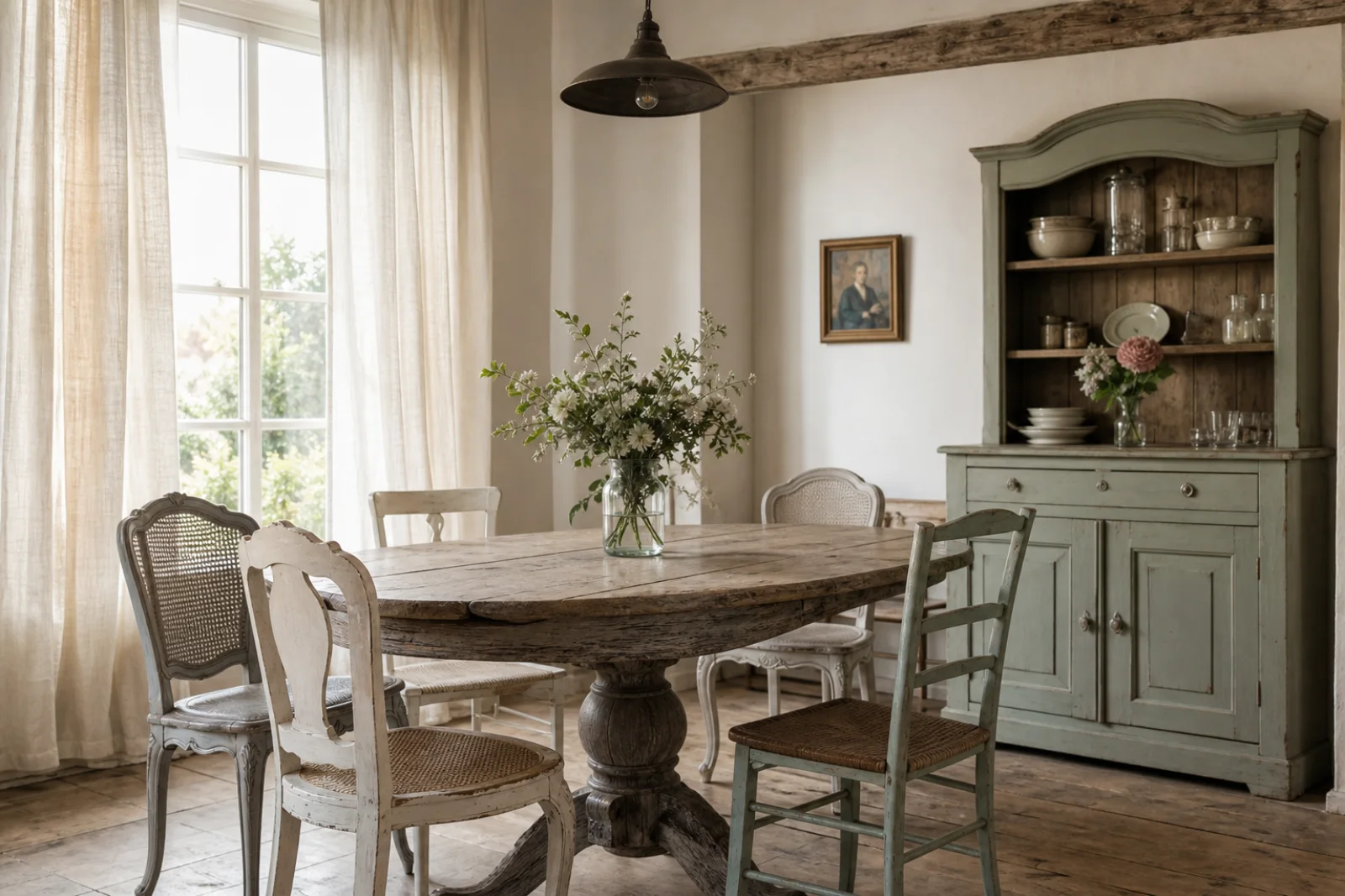 Shabby Chic Dining room interior