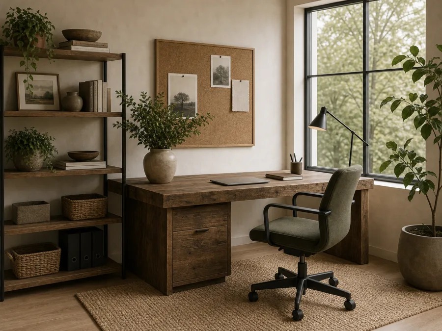 Sustainable Home office interior