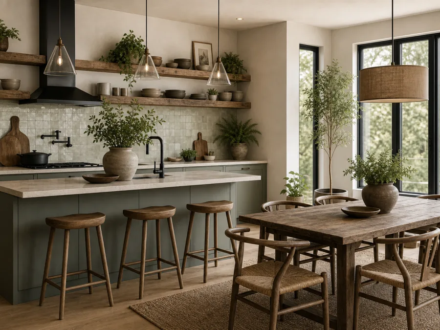Sustainable kitchen interior