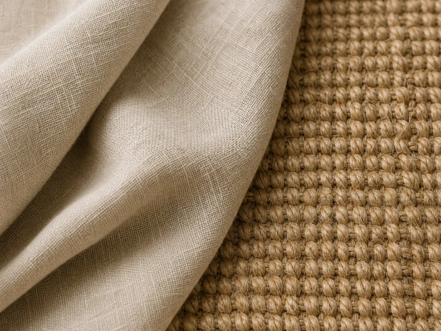 Linen and jute material