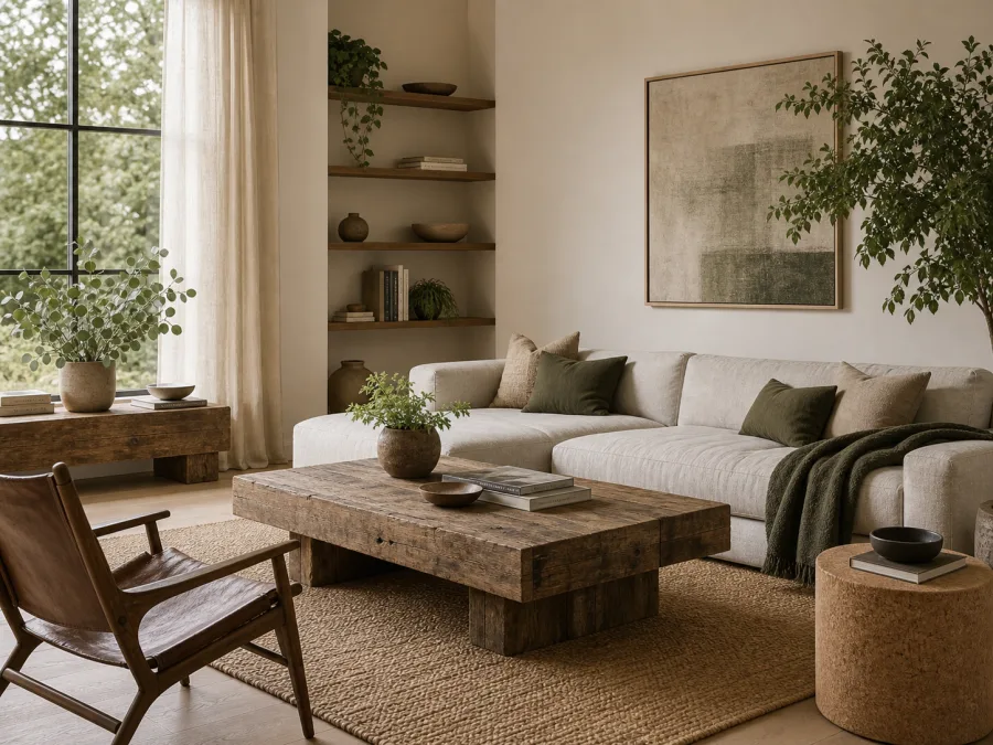 Sustainable Living room interior