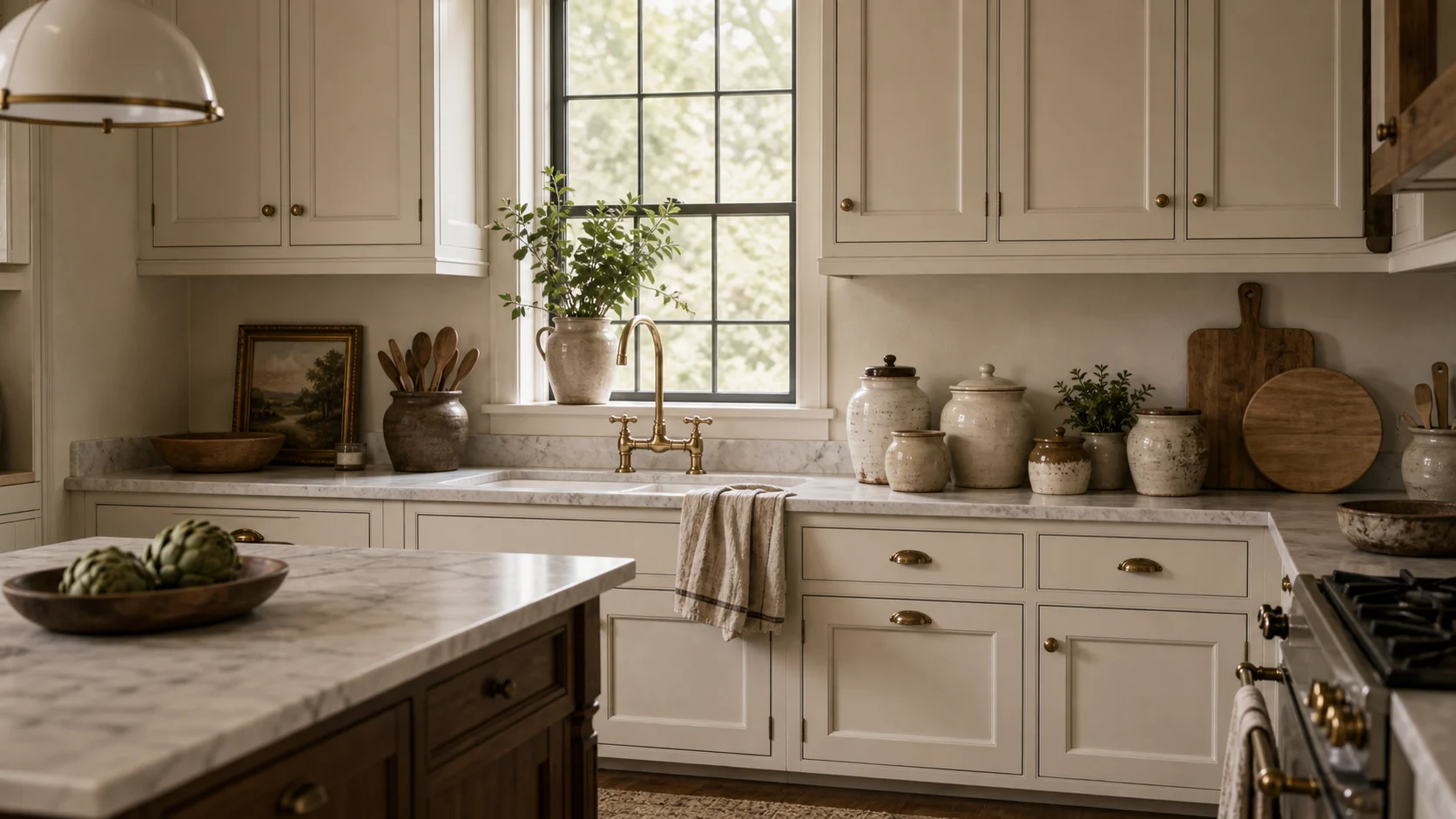Ceramic jar styling Traditional Kitchen