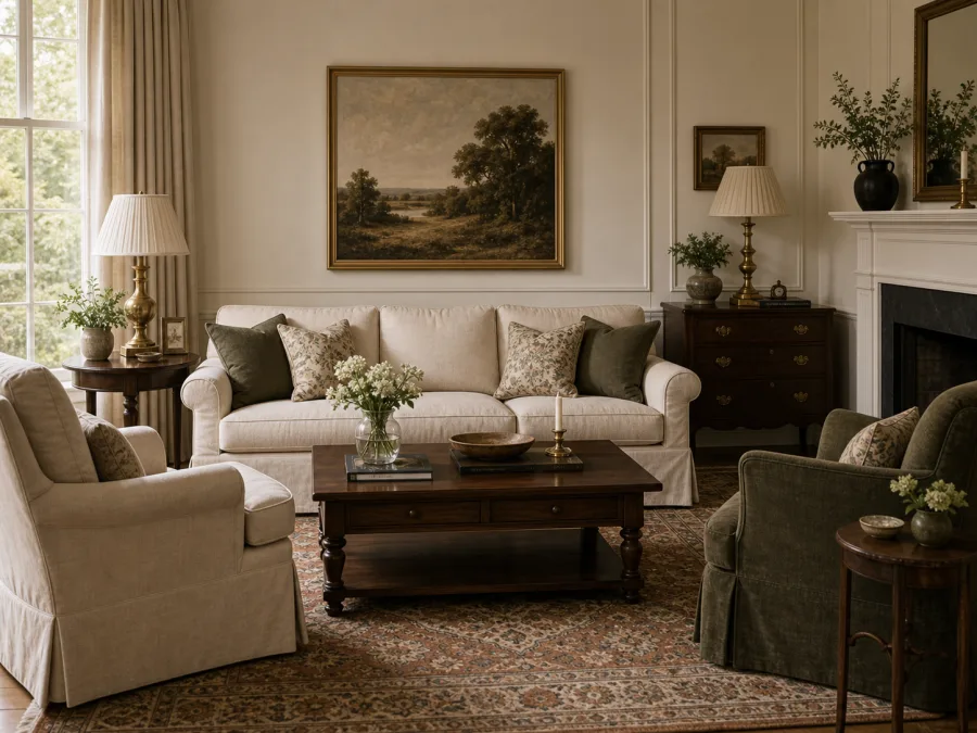Traditional Living room interior