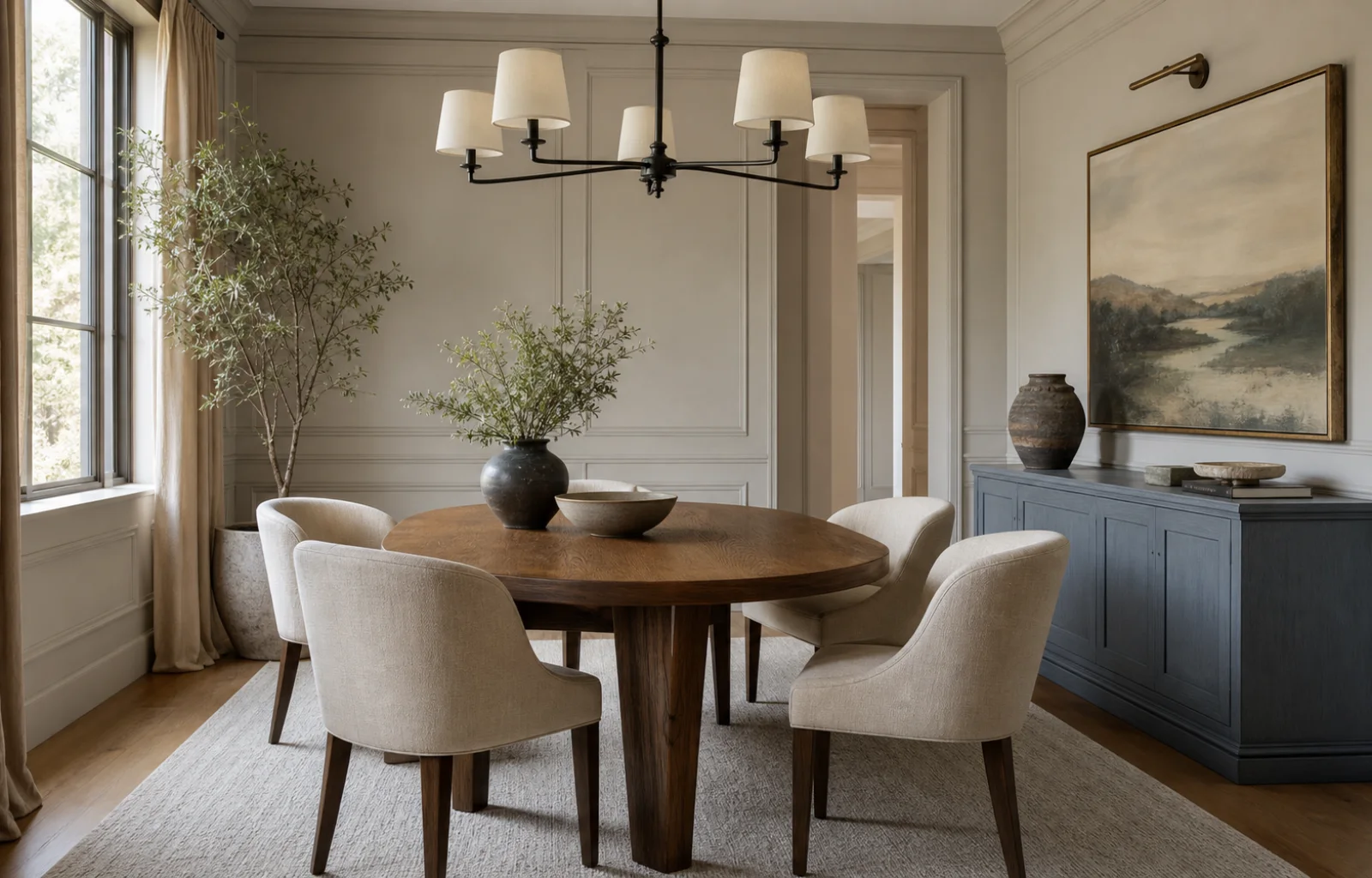 Transitional Dining room interior