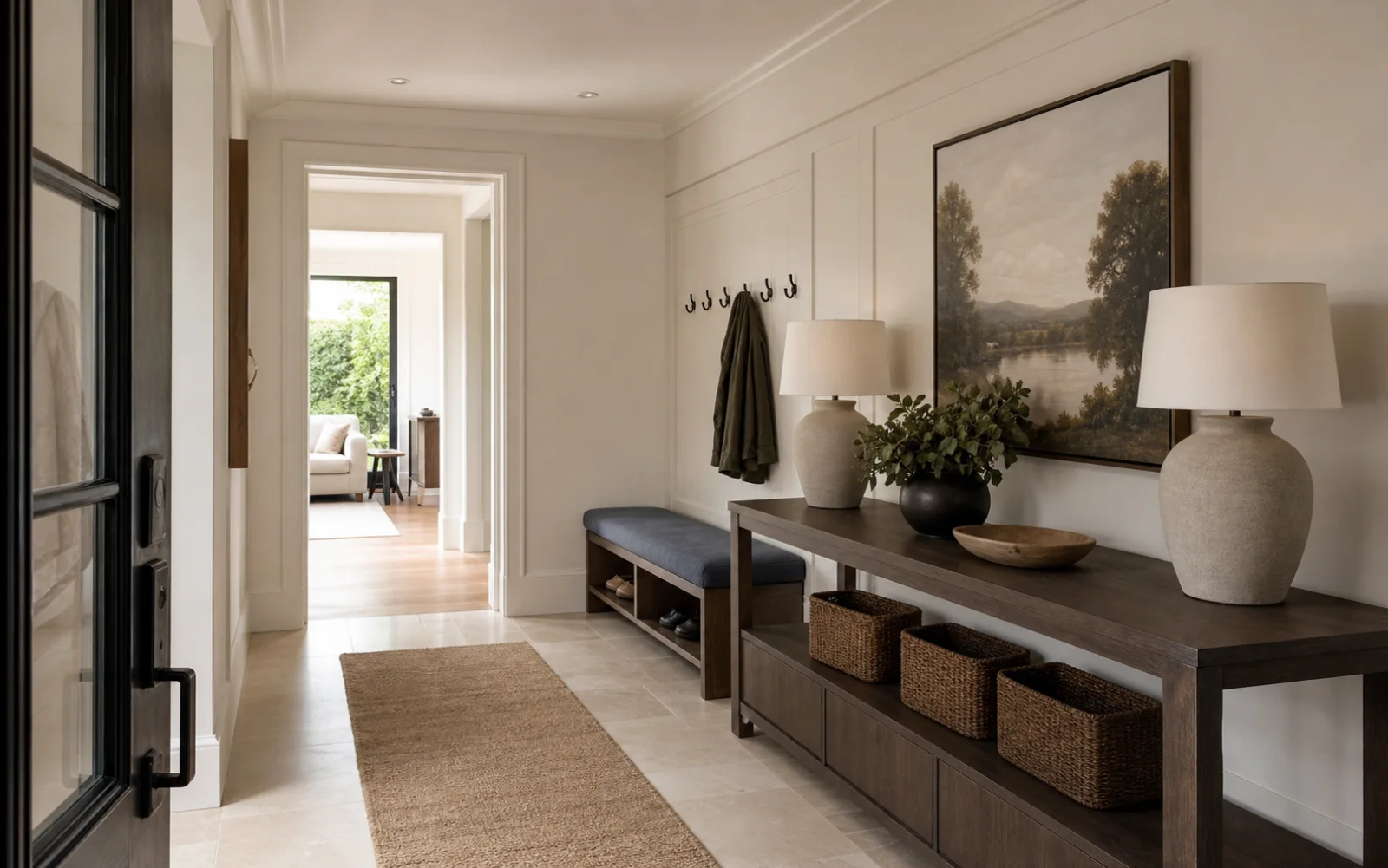 Transitional Entryway interior