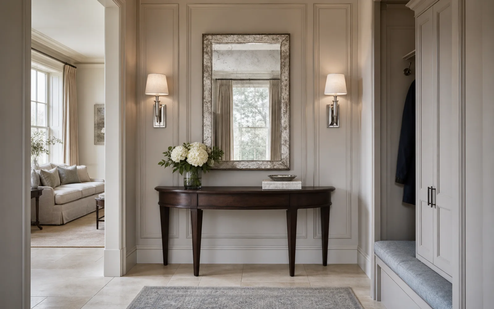 Transitional Glam Entryway interior