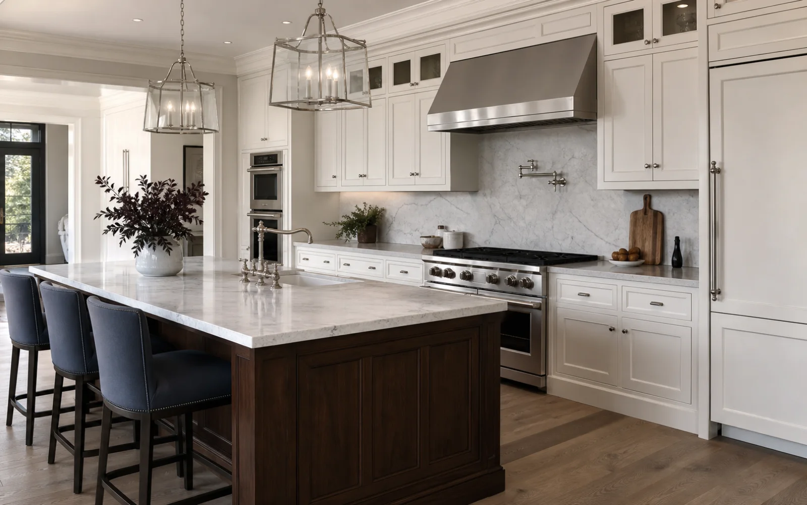 Transitional Glam kitchen interior