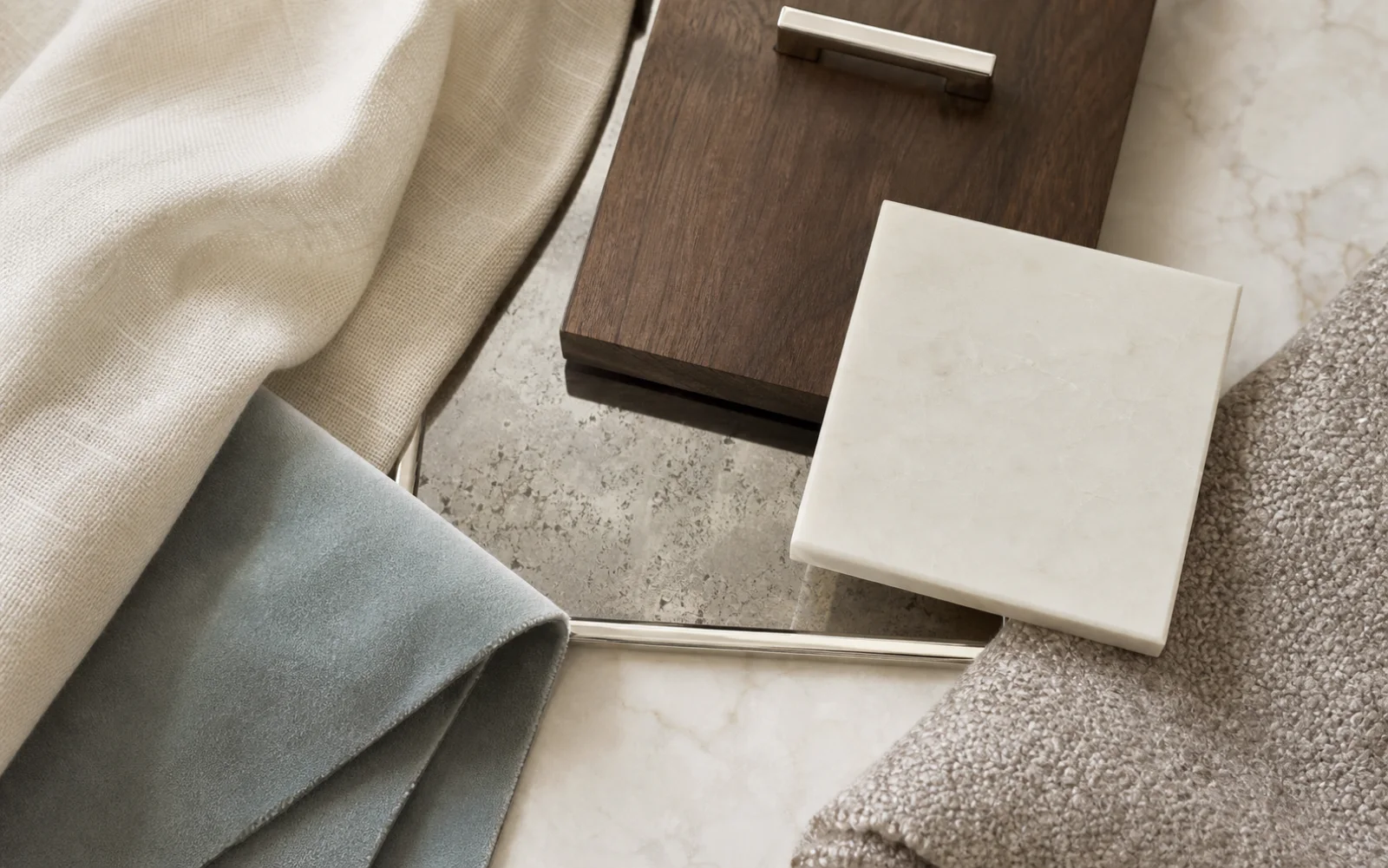 Transitional Glam material board