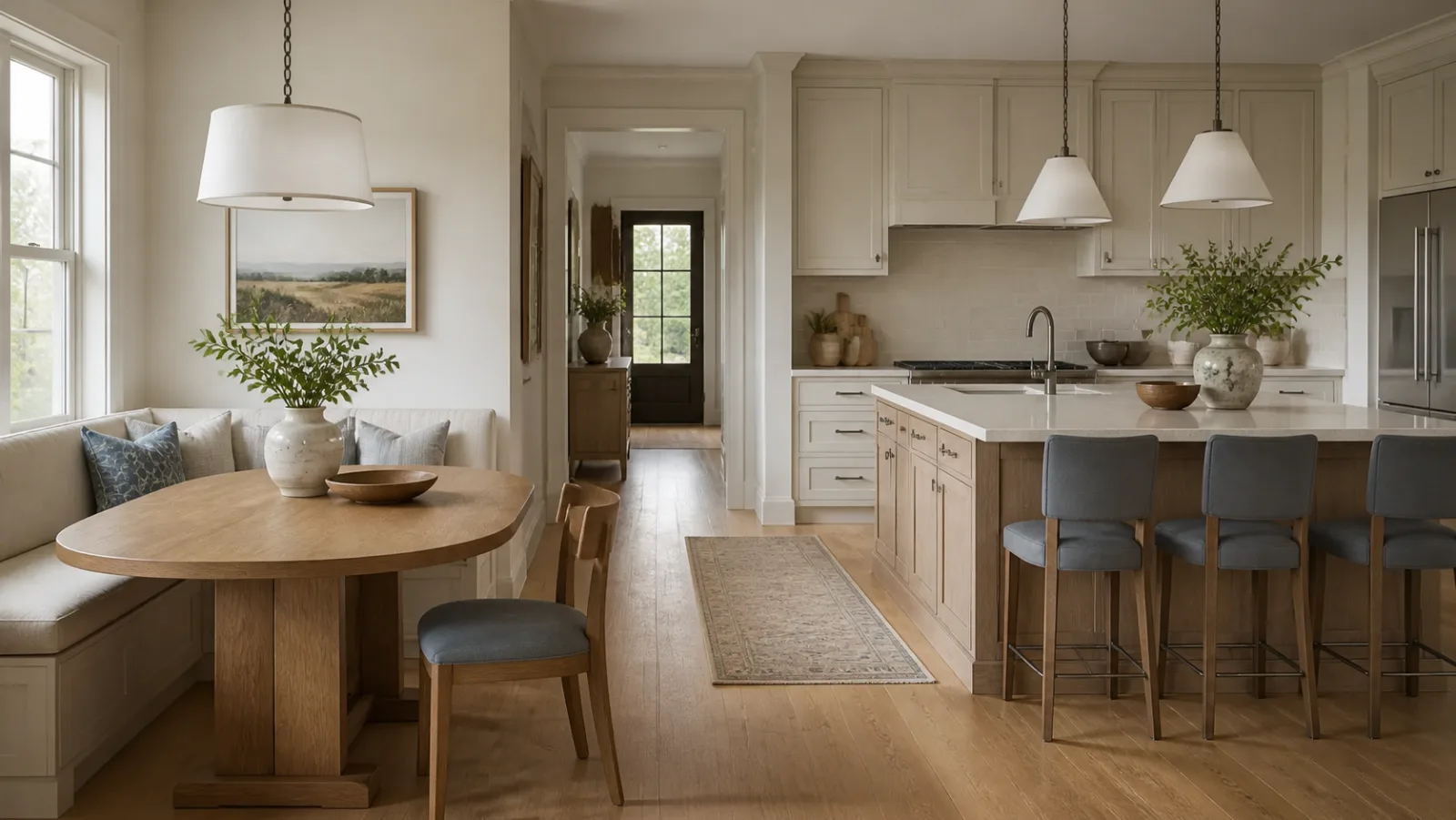 Breakfast Nook Transitional Kitchen