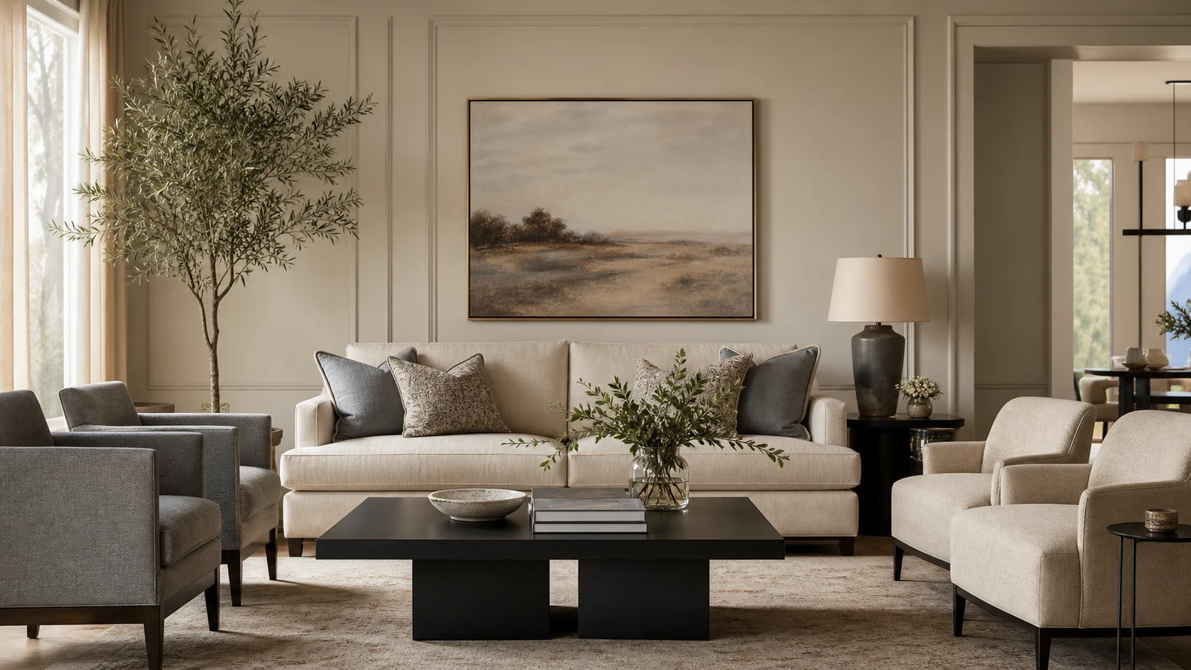 Transitional interior design hero